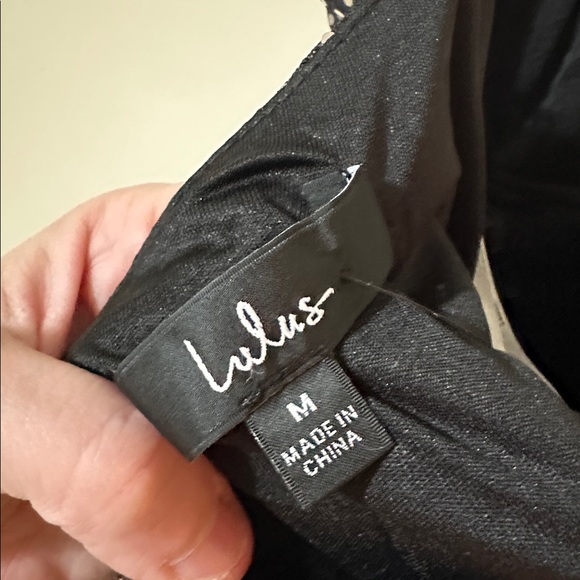 NWT Lulus Immaculate Energy Black Dotted Mesh Bodycon Mini Dress - Picture 7 of 7
